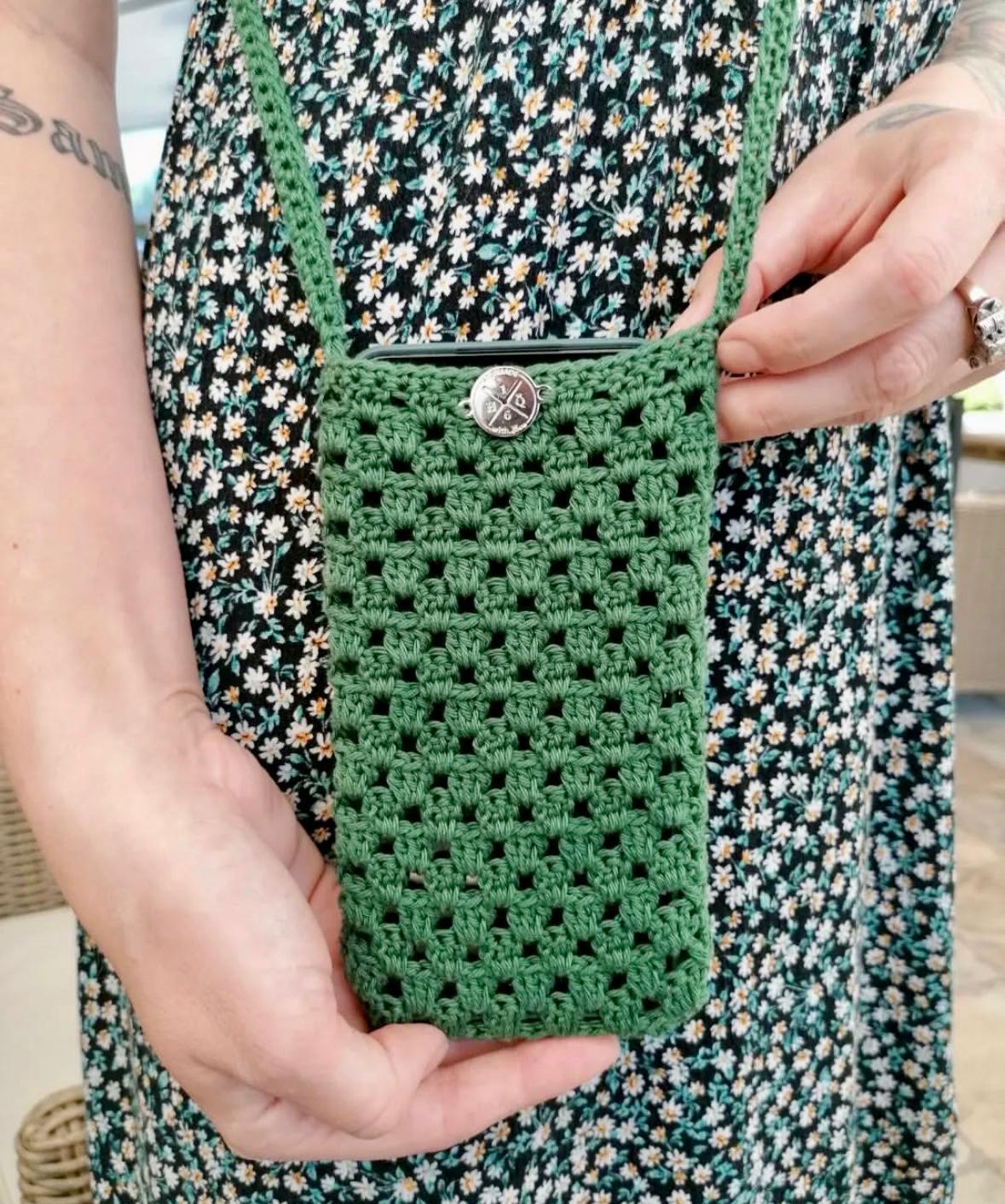Handytasche gehäkelt zum umhängen